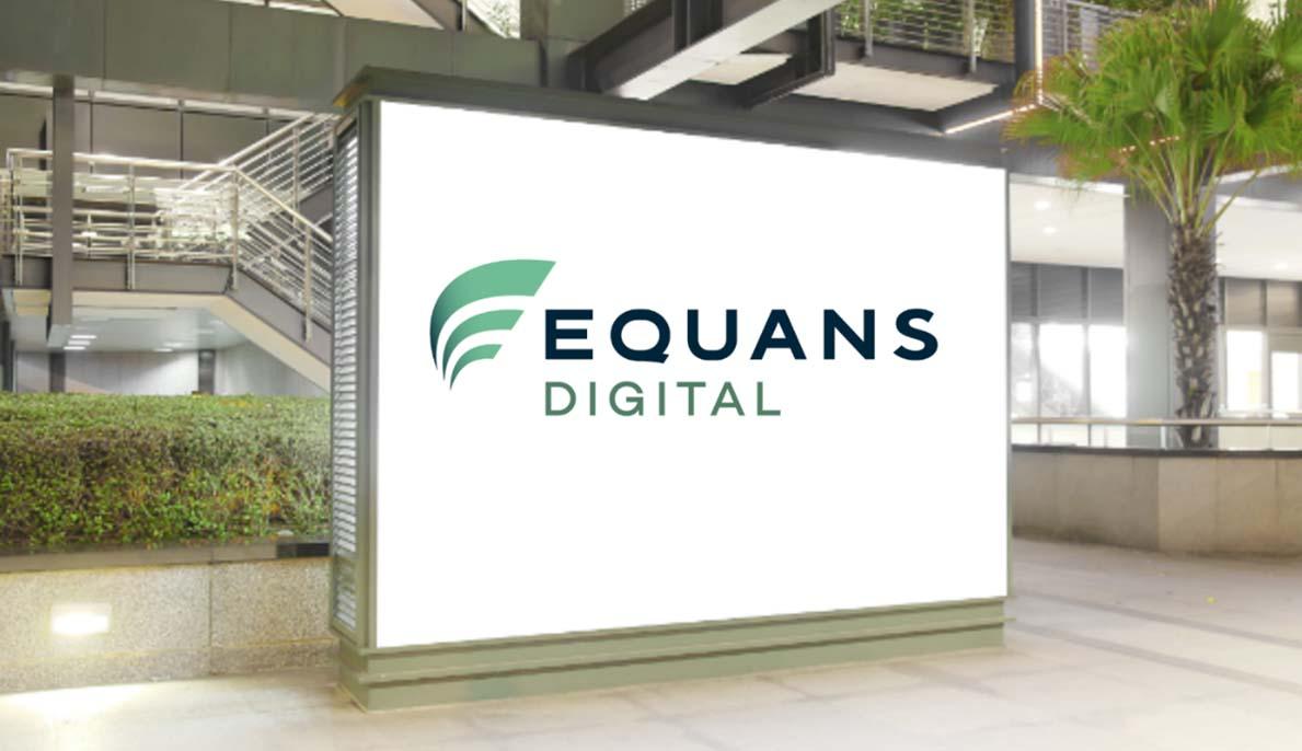 Grand écran logo Equans Digital